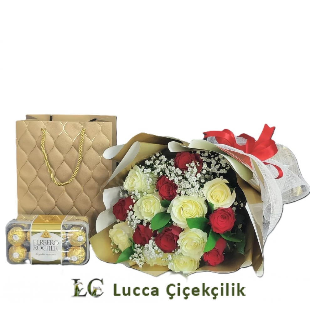 RENKLİ GÜLLER VE ÇİKOLATA