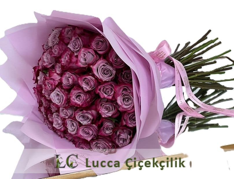 25 ADET LİLA GÜLLER