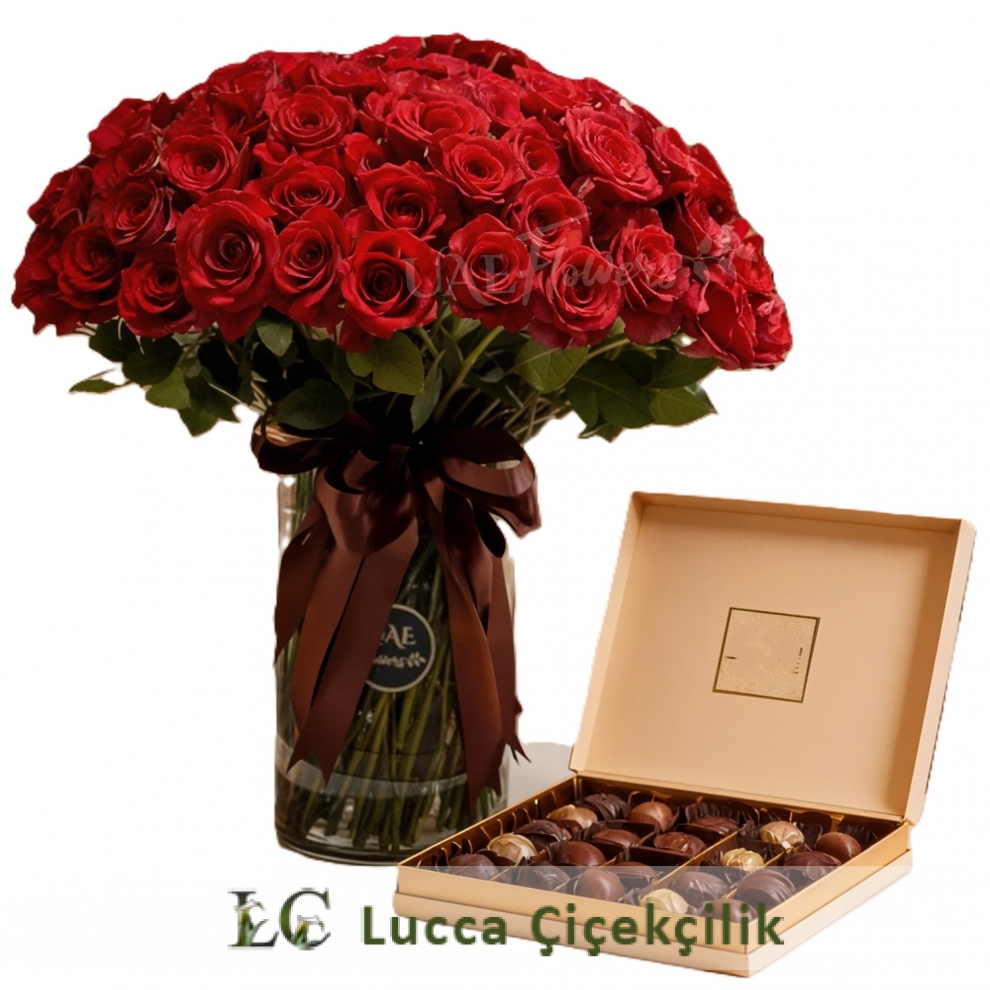 GÜL VAZOSU VE ÇİKOLATA