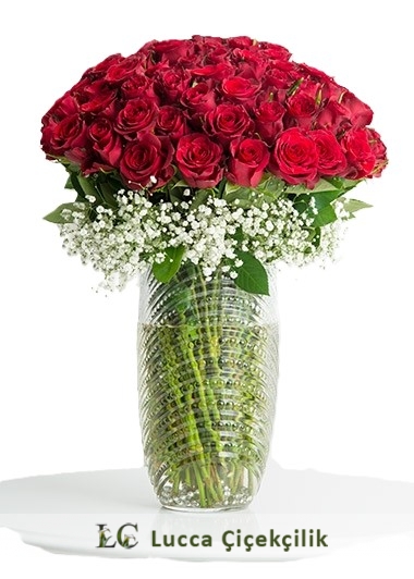35 ADET KIRMIZI GÜL VAZOSU