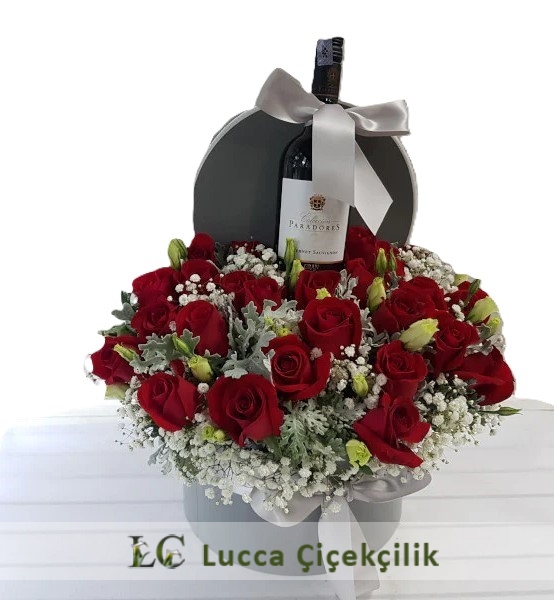 ŞARAPLI GÜL KUTUSU