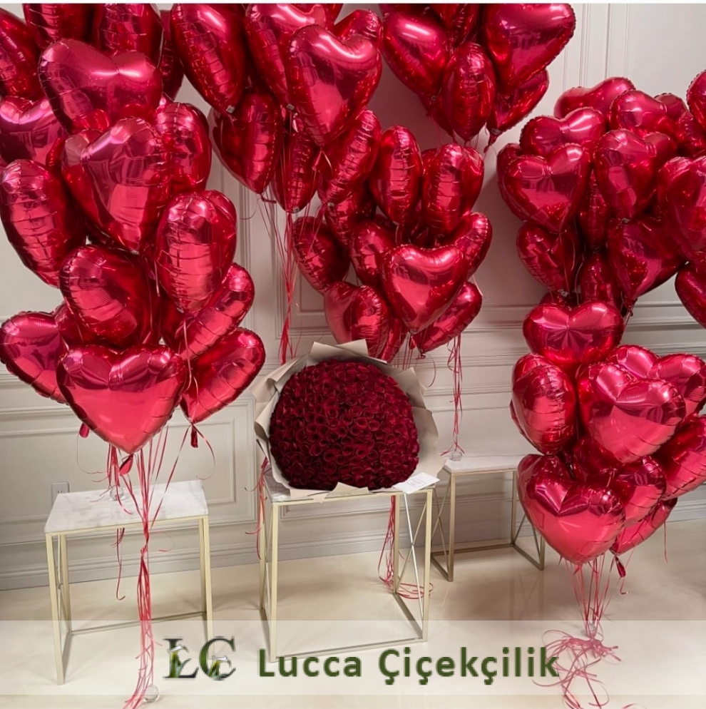 101 GÜL VE MUHTEŞEM BALONLAR